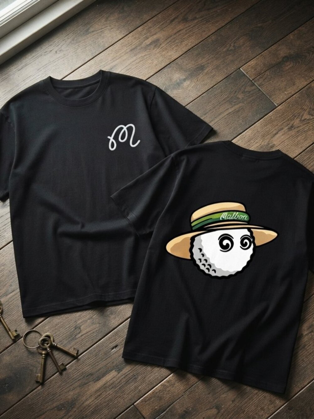 Malbon Golf Logo Graphic Black T-Shirt Unisex Apparel
